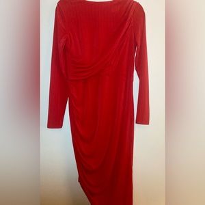 H&M drape dress red - NWT